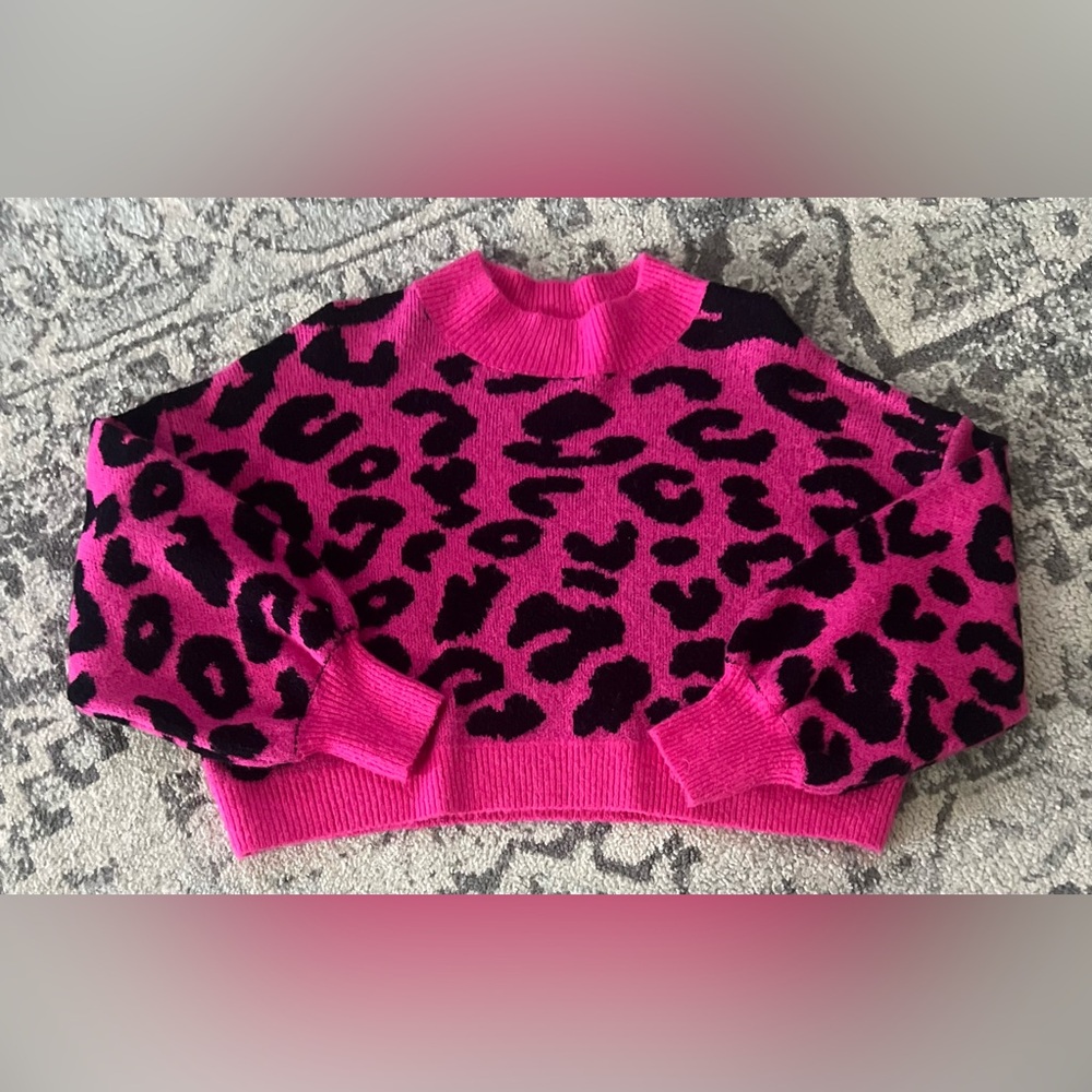 Hot Pink Crop Sweater!